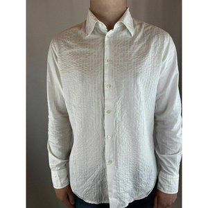 Ermanno Scervino White Button Up Dress Shirt Men's